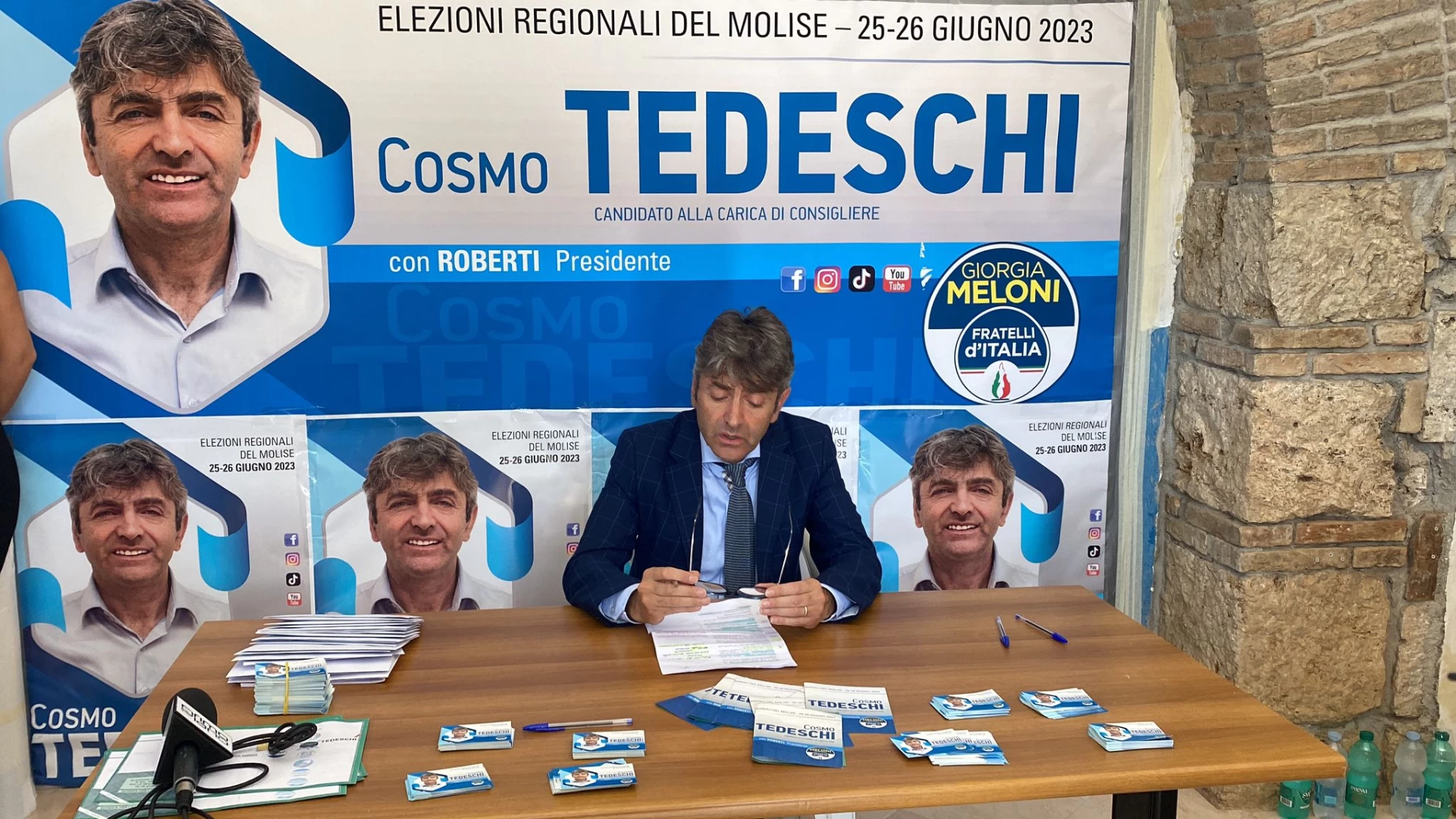 Spazio elettorale: Cosmo Tedeschi lancia la sua sfida chiamata “Molise”. Questa mattina l’incontro con la stampa. “Campagna elettorale lunga ed estenuante”.